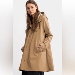 Stutterheim Mosebacke Khaki / Tan Waterproof Raincoat size XL